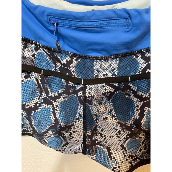 Lululemon size 8 Run Times Short Lined Snake Print Running Shorts - Picture 5 of 10